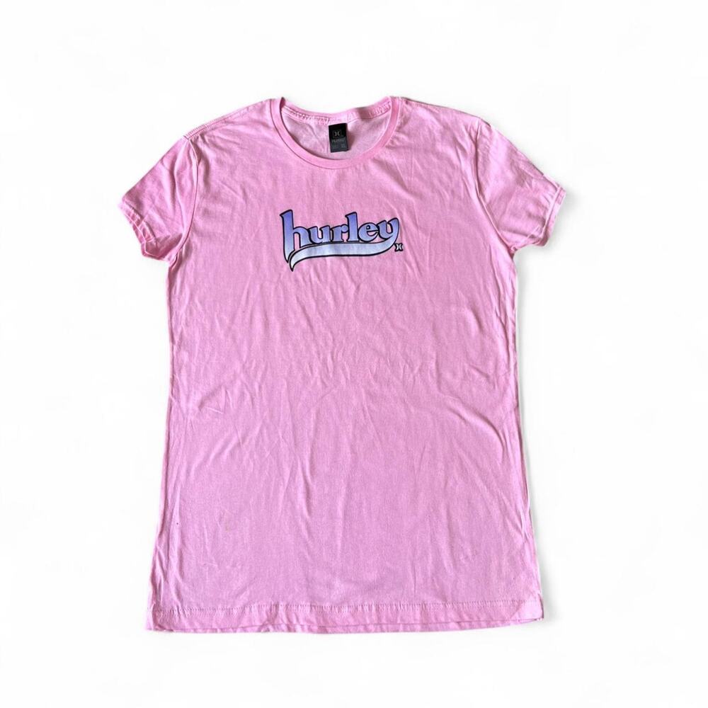 Hurley Pink Women’s Logo T-shirt, Medium